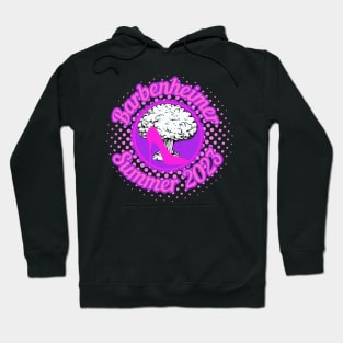 BARBENHEIMER Summer 2023. Hot Pink Stiletto Bomb. Retro Classic Style Hoodie